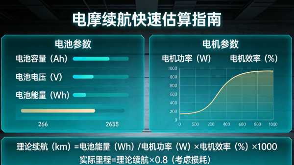 电摩续航快速估算科普：从电池、电机参数到实际里程