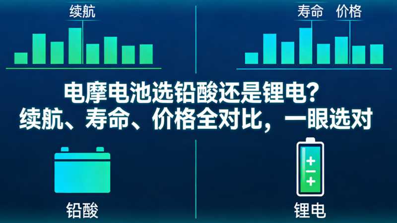2026电摩电池选铅酸还是锂电？续航、寿命、价格全对比，一眼选对