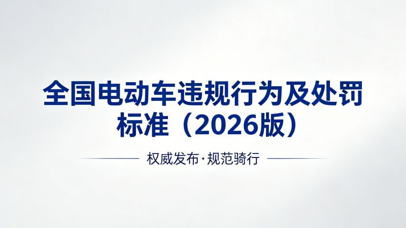 5 月 1 日起全国严查电动车！这些违规行为及处罚标准请收好